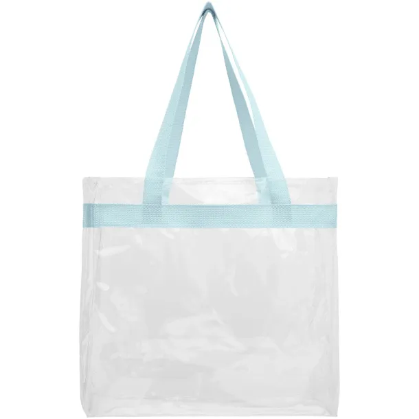 Hampton transparent tote bag Powder Blue White