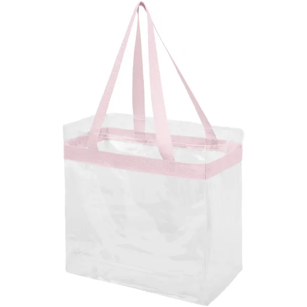 Hampton transparent tote bag Light pink White