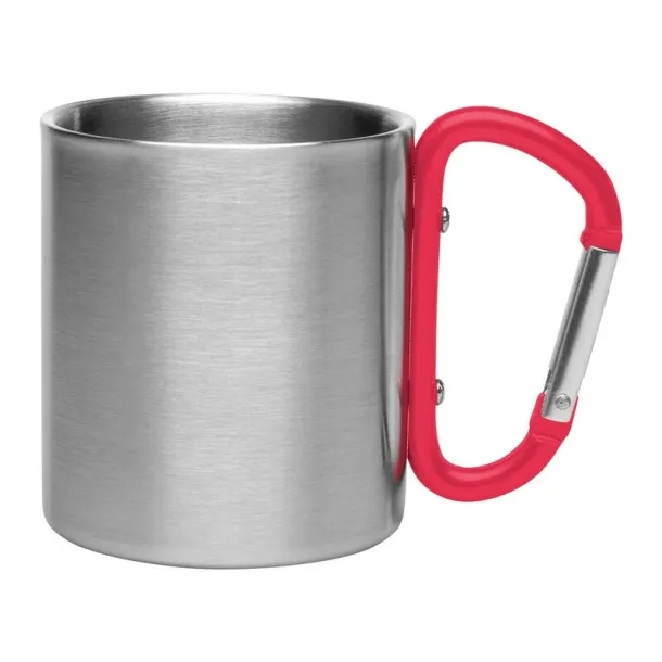  Mug 200 ml with carabiner Crvena