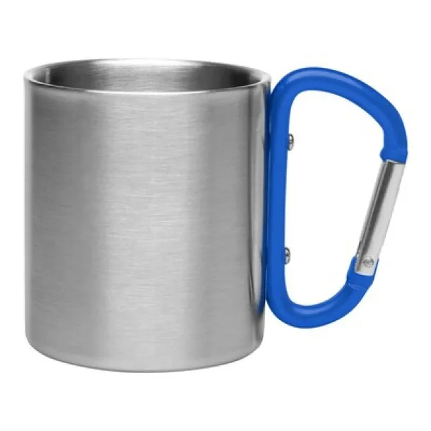  Mug 200 ml with carabiner blue