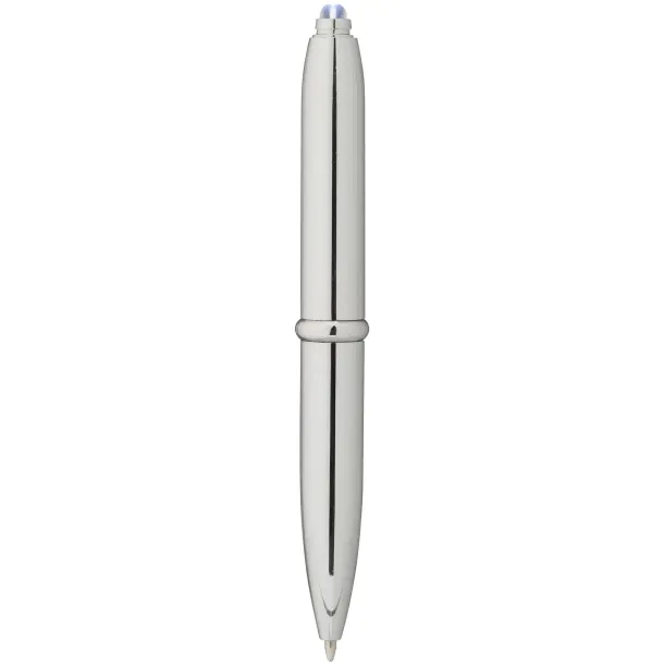 Xenon stylus ballpoint pen with LED light - Bullet Crna Silver