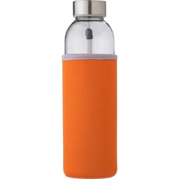  Glass sports bottle 500 ml orange