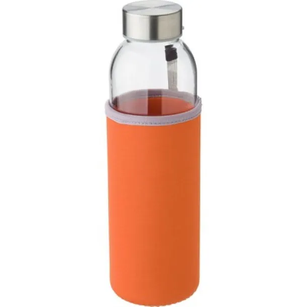  Glass sports bottle 500 ml orange