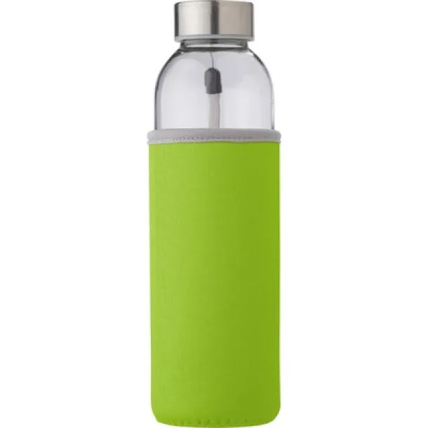  Glass sports bottle 500 ml lime