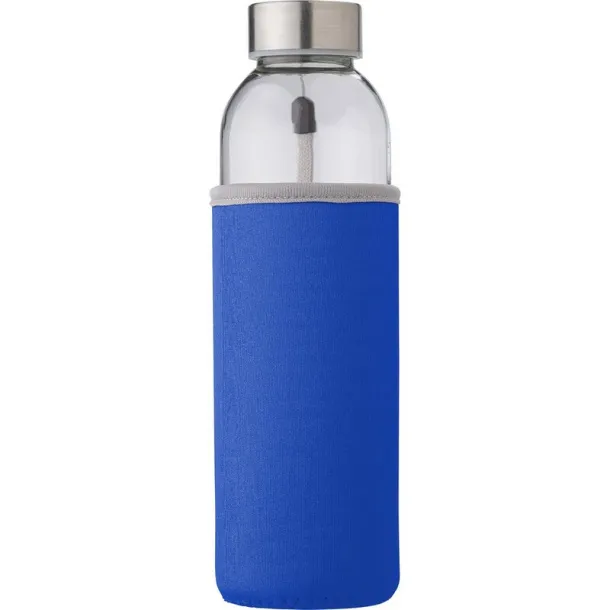  Glass sports bottle 500 ml blue