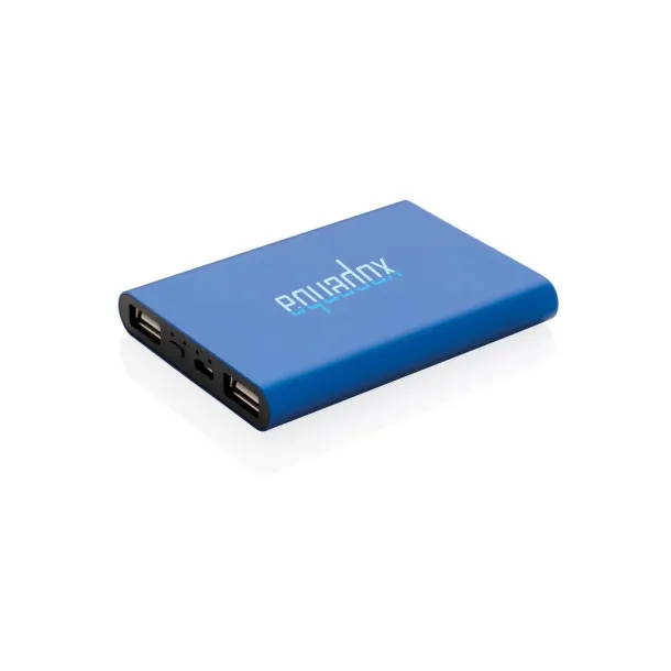 Aluminium 5.000 mAh pocket powerbank Blue