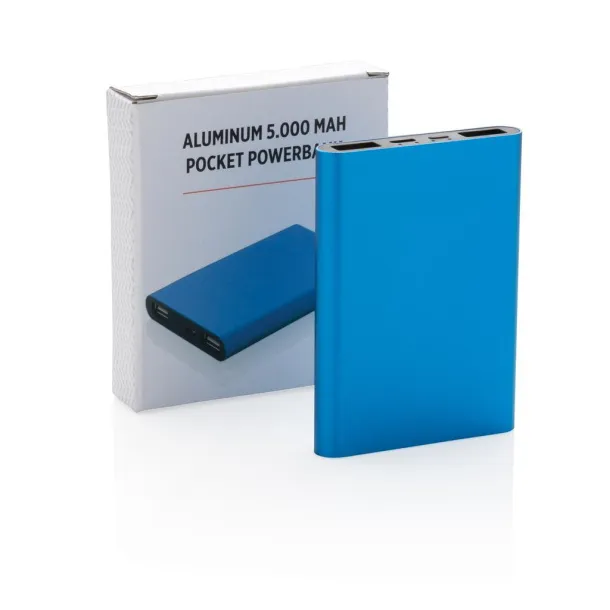 Aluminijska prijenosna baterija od 5000 mAh Plava