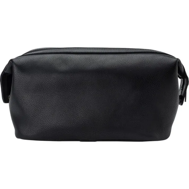  Leather cosmetic bag Crna