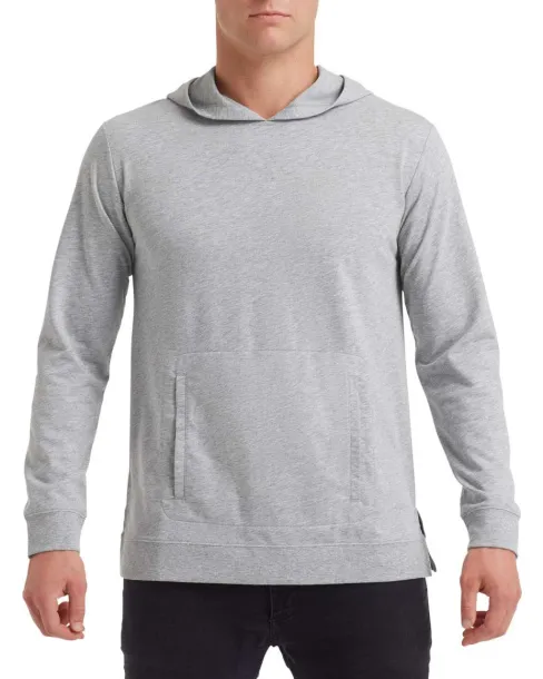  Lagana unisex frotirna hoodica - Anvil Heather Grey