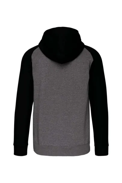  UNISEX TWO-TONE ZIPPED HOODED FLEECE JACKET - Proact Siva Sapphire Blue
