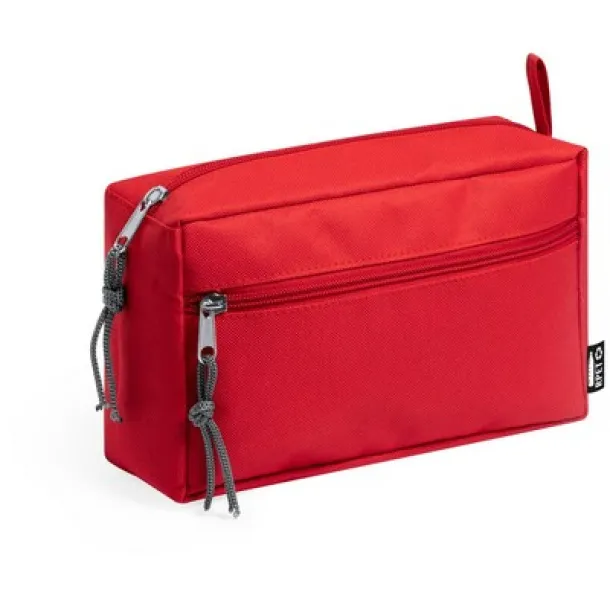  RPET cosmetic bag red