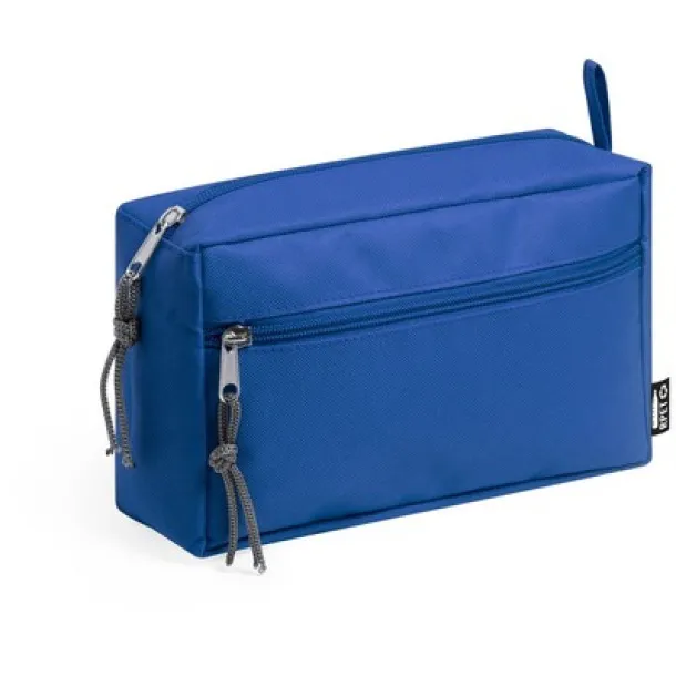  RPET cosmetic bag blue