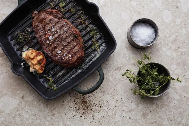  VINGA Monte enameled grill pan - Vinga Zelena