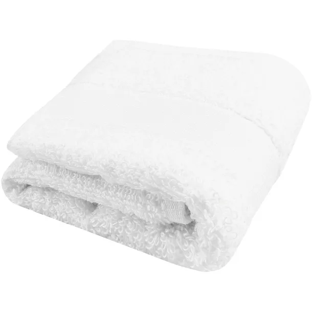 Sophia 450 g/m² cotton bath towel 30x50 cm - Unbranded White