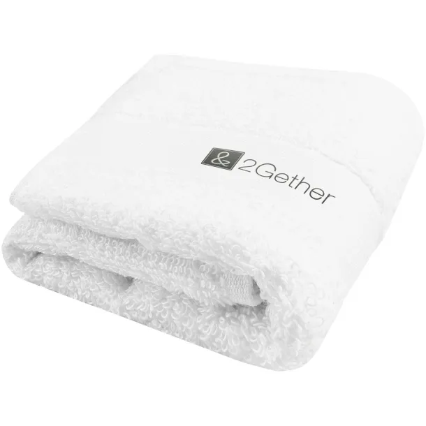 Sophia 450 g/m² cotton bath towel 30x50 cm - Unbranded White