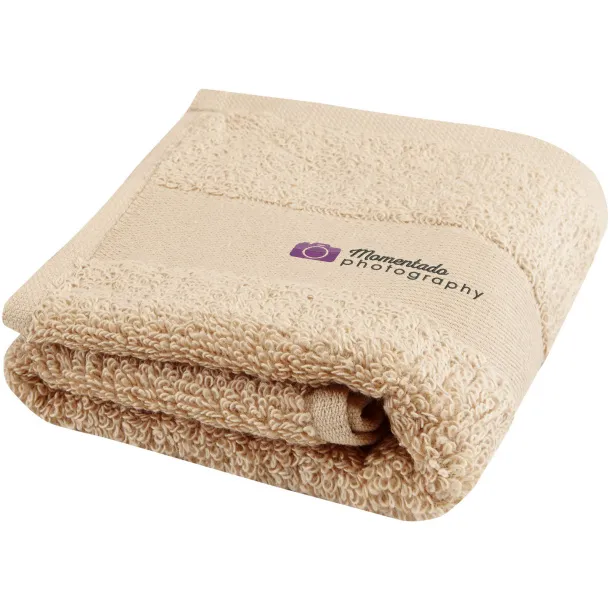 Sophia 450 g/m² cotton bath towel 30x50 cm Beige