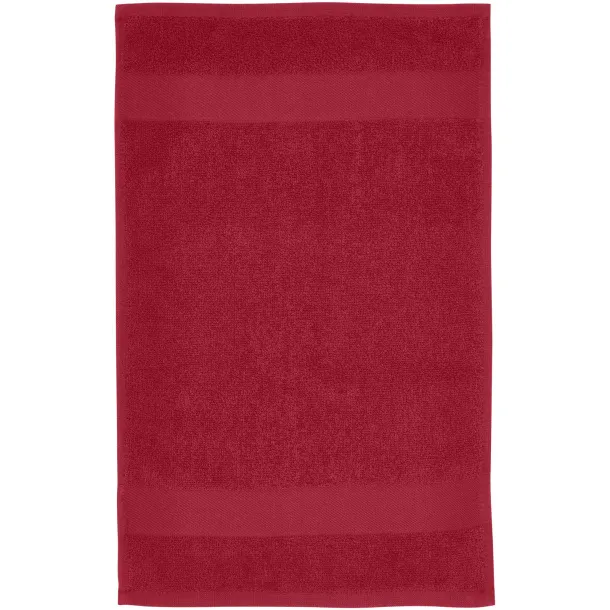 Sophia 450 g/m² cotton bath towel 30x50 cm Red