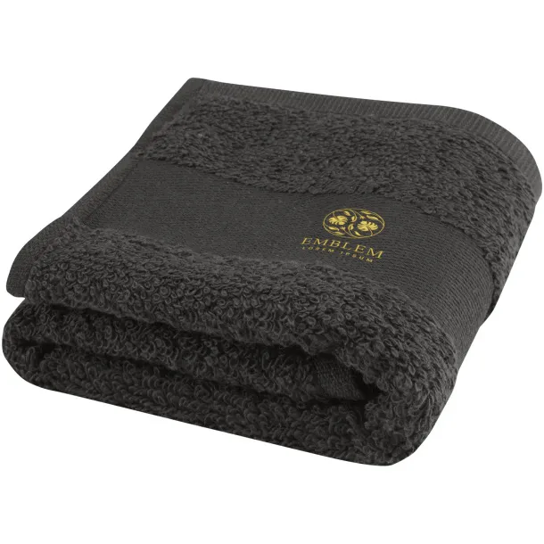 Sophia 450 g/m² cotton bath towel 30x50 cm Anthracite