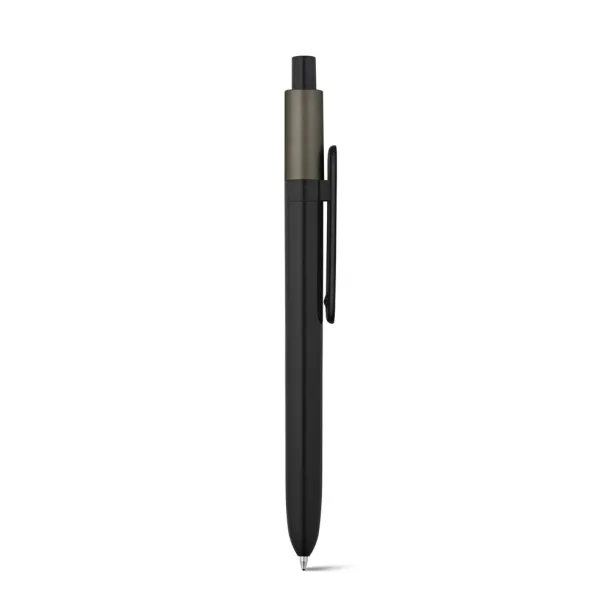 KIWU Metallic ABS ballpoint with shiny finish and lacquered top with metallic finish Gun metal