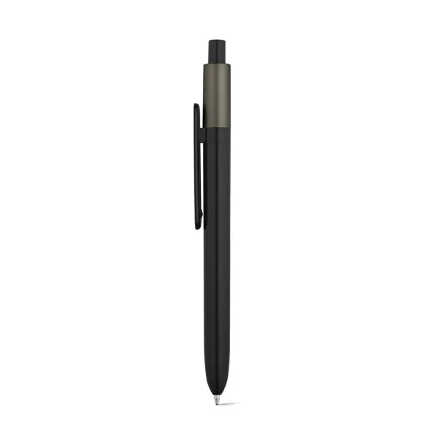 KIWU Metallic ABS ballpoint with shiny finish and lacquered top with metallic finish Gun metal