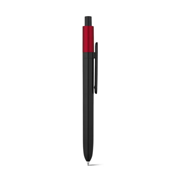 KIWU Metallic ABS ballpoint with shiny finish and lacquered top with metallic finish Red