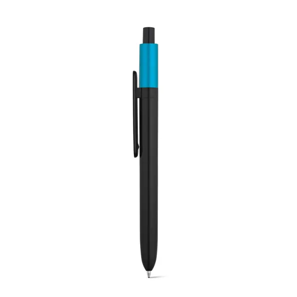 KIWU Metallic ABS ballpoint with shiny finish and lacquered top with metallic finish Light blue