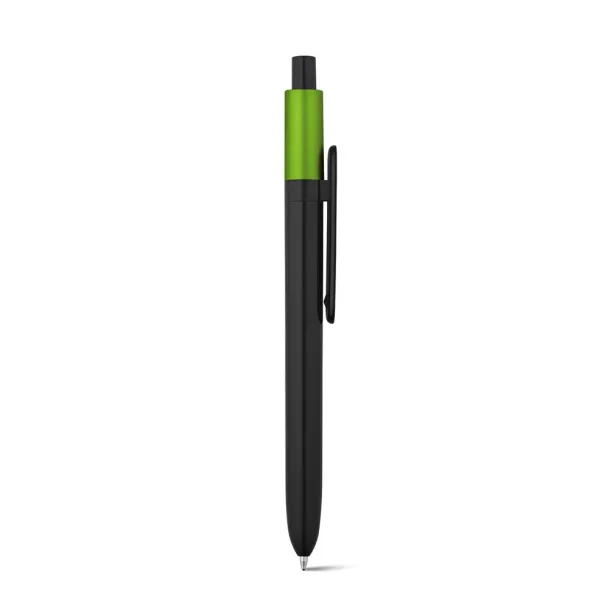 KIWU Metallic ABS ballpoint with shiny finish and lacquered top with metallic finish Light green