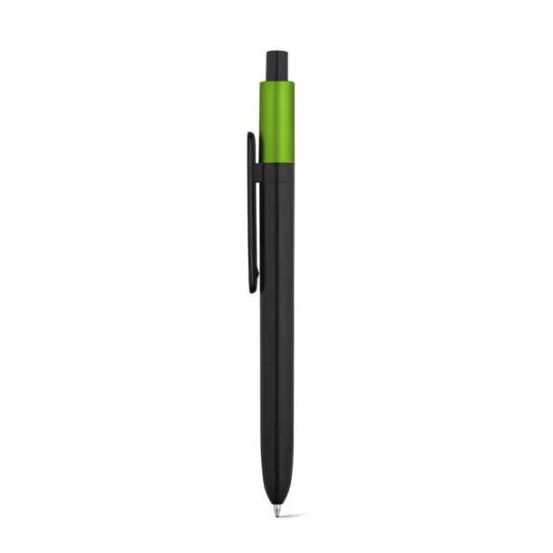 KIWU Metallic ABS ballpoint with shiny finish and lacquered top with metallic finish Light green