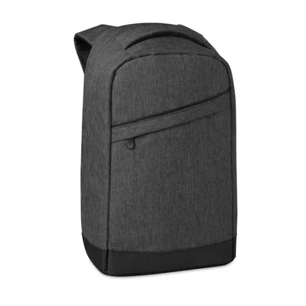 BERLIN 2 tone backpack incl USB plug Black