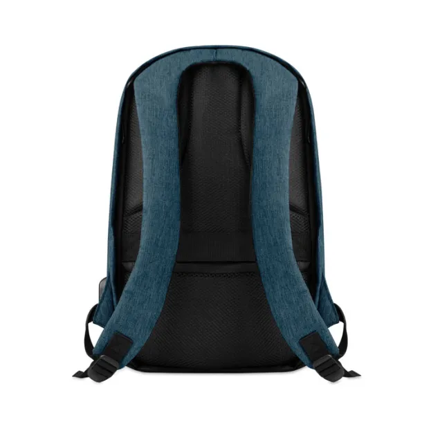 BERLIN 2 tone backpack incl USB plug Blue