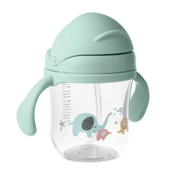 SED Baby sippy cup in Tritan. mint green