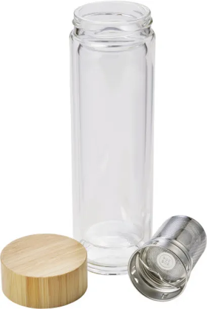  Bamboo and glass double walled bottle Vicente