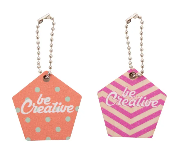 CreaFob Wood personalizirani privjesak za ključeve (oblik po narudžbi) Prirodna