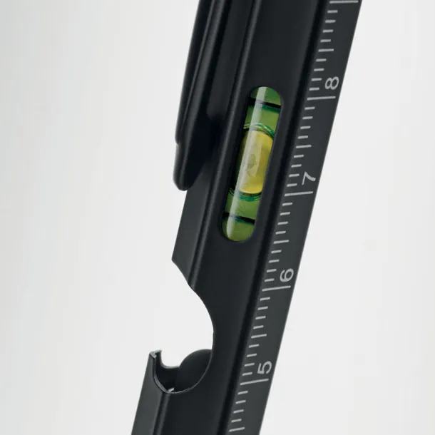 RETOOL Spirit level pen with ruler Black