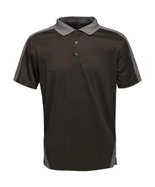  Dvobojna coolwave polo majica - Regatta Professional Crna Seal Grey