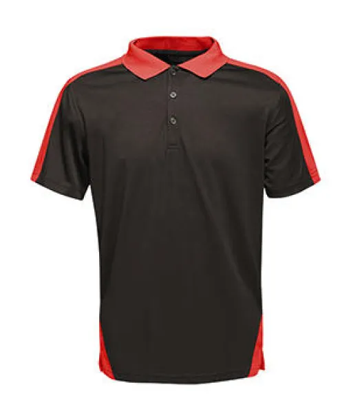  Contrast Coolweave Polo - Regatta Professional Black Klasična crvena
