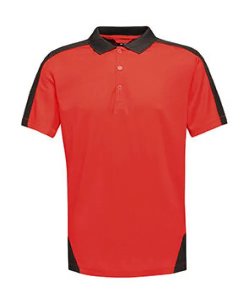  Dvobojna coolwave polo majica - Regatta Professional Classic Red Crna