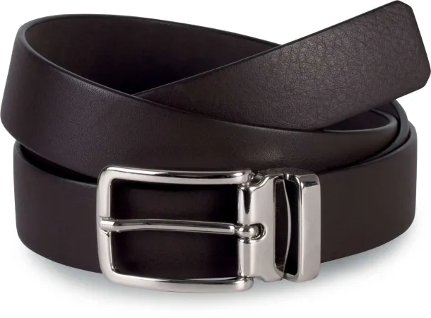  CLASSIC BELT IN FULL GRAIN LEATHER - 30MM - K-UP Dark brown