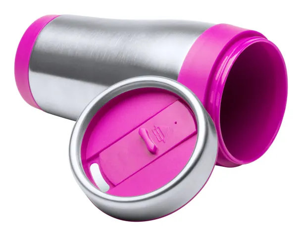 Caprol thermo mug Pink Silver