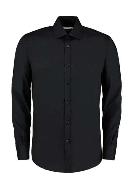  Slim Fit Business Shirt LS - Kustom Kit Black