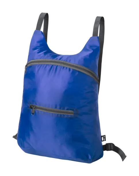 Brocky foldable RPET backpack Blue