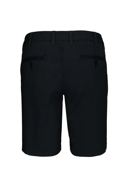  LADIES' WASHED EFFECT BERMUDA SHORTS - Kariban Washed Charcoal