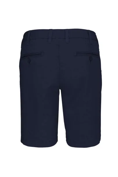  LADIES' WASHED EFFECT BERMUDA SHORTS - Kariban Washed Navy