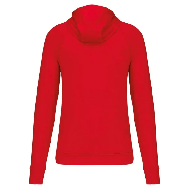  ZIP NECK HOODED SPORTS SWEATSHIRT - Proact Red