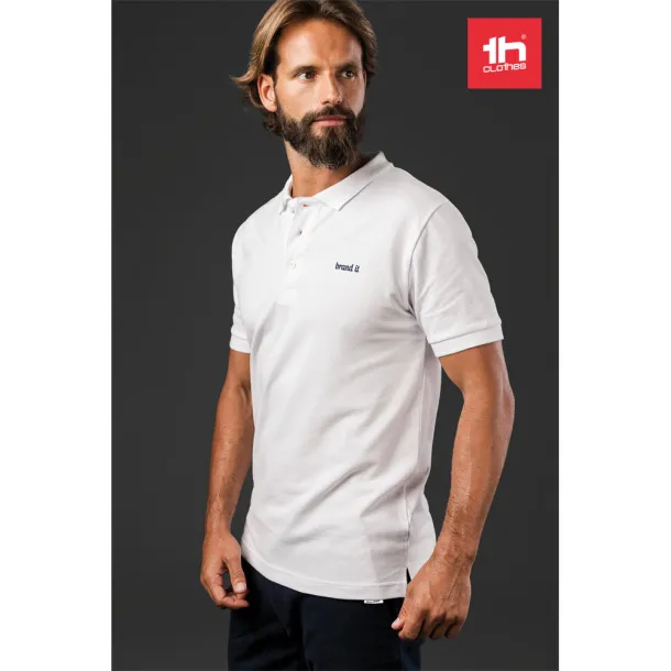 MONACO muška polo majica, 240 g/m² Bijela