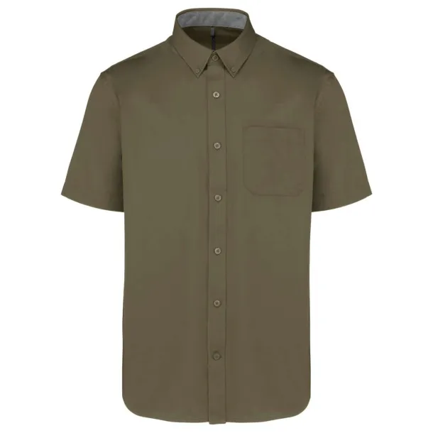  MEN'S ARIANA III SHORT SLEEVE COTTON SHIRT - Kariban Light Khaki