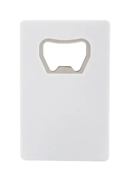 Swipe bottle opener White