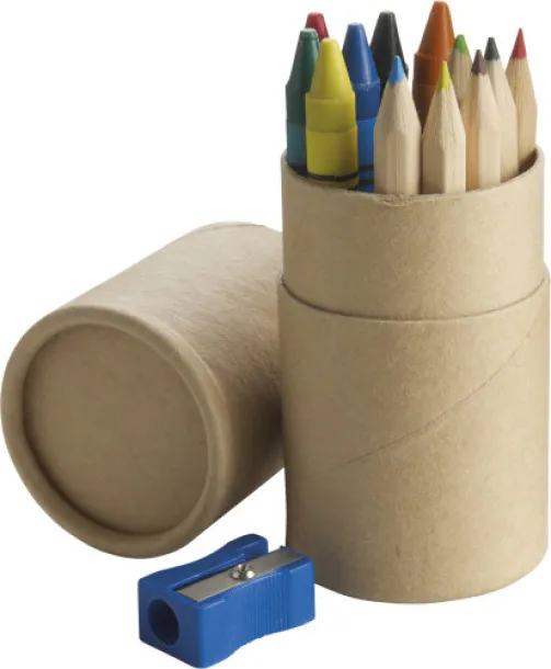 JULES Cardboard tube with pencils