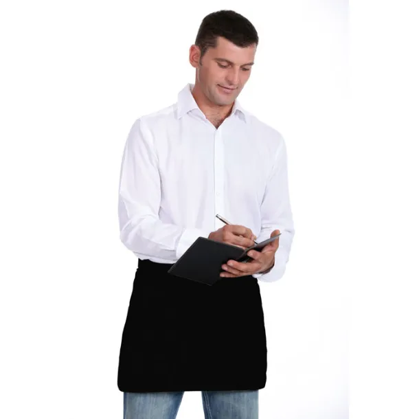 JARED Waiter's apron short 195 gr/m2 Black