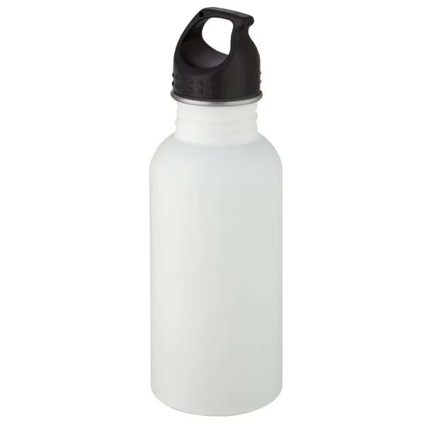 Luca 500 ml stainless steel sport bottle - Unbranded White